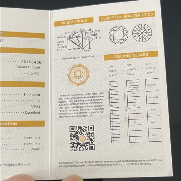 💎1.0Ctw Moissanite 3 Prongs Stud Earrings with GRA Certificate - Picture 8 of 10